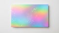 Holographic iridescent surface with rainbow color gradients and scattered light reflections Royalty Free Stock Photo