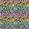 Holographic Leopard Print on Gradient Background