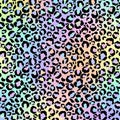 Holographic Leopard Print on Gradient Background