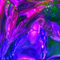 Holographic neon ultraviolet background foil surface