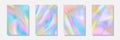 holographic pastel cover for pattern,website and design