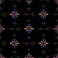 Holographic pattern seamless esoteric dot pattern vector