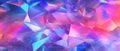 Holographic. Pink and cyan triangle low polygon. Rose gold geometric triangular polygonal. Generative AI Royalty Free Stock Photo
