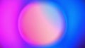 Holographic pink and purple blue colors gradients circle. Abstract neon cyberpunk motion copyspace background Royalty Free Stock Photo