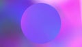 Holographic pink and purple blue colors gradients circle. Abstract neon cyberpunk motion copyspace background Royalty Free Stock Photo