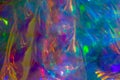 holographic plastic bag blurred transparent texture