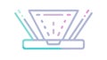 Holographic Projector Icon Vector Future Technology Display Concept vector design Generative AI Royalty Free Stock Photo