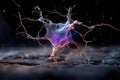 Holographic Quantum Interface Depicted in Medium Shot