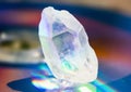 Holographic Quartz Crystal Point Royalty Free Stock Photo