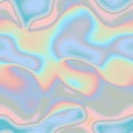 Holographic seamless blue pattern Royalty Free Stock Photo