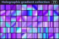 Holographic set of gradients. Color swatches. Neon modern gradient or background collection. Very pery color 2022 Royalty Free Stock Photo