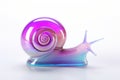 holographic snail isolated