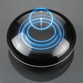 Holographic Time Interface on a Futuristic Smart Orb Royalty Free Stock Photo