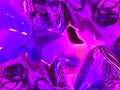 Holographic ultraviolet neon foil Trendy metallic background