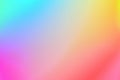 Holographic unicorn colorful gradient. Trendy colorful neon blurred background. Smooth bright gradients