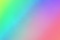 Holographic unicorn colorful gradient. Trendy colorful neon blurred background. Smooth bright gradients