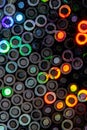 Holographic Vibrant and Colourful Disco Circles that are Shiny for Background