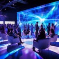 holographic visualization of delegates and attendees networki