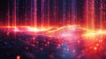 Holographic visualizations showcase breach detection technology in a futuristic digital environment
