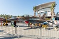 F-16 combat fighter and missiles used on it at the army exhibition `Our IDF`