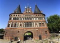 The Holsten Gate (Holstentor), Lubeck, Germany Royalty Free Stock Photo