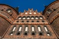 Holstentor Luebeck from underneath