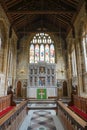 The holy altar in historic stone church