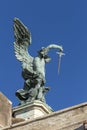 Holy Angel sculpture of the Castle of the Holy Angel. Initially built as a mausoleum for emperor and his family