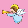 Holy angel with trumpet