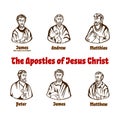 The Apostles of Jesus Christ Royalty Free Stock Photo