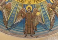 Archangel Gabriel. Mosaic icon in orthodox church Royalty Free Stock Photo