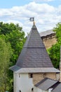 Holy Assumption Pskovo-Pecherskiy mens Monastery. Pechory, Pskov region, Russia. Royalty Free Stock Photo