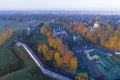 Holy Assumption Pskovo-Pecherskiy Monastery (aerial survey). Pechory. Pskov region, Russia Royalty Free Stock Photo