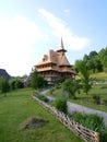 The Holy Barsana Monastery, made of stone and wood, Maramures County