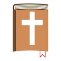 Holy Bible cartoon icon. Isolated vector illustration Royalty Free Stock Photo