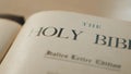 Holy Bible. Catholic sacred religious book. Faith in God concept catholicity for faith lifestyle spirituality the holy