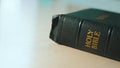 Holy Bible. Catholic sacred religious book. Faith in God concept catholicity for faith spirituality the holy bible and