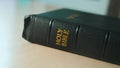 Holy Bible. Catholic sacred religious book. Faith in God concept catholicity for faith spirituality the holy bible and