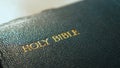 Holy Bible. Catholic sacred religious book. Faith in God concept catholicity for faith spirituality the holy bible