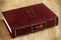 Holy Bible. Christian Bible with Symbol of Christianity -  Christian Cross. Concept: Christian religion Royalty Free Stock Photo