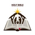 Holy bible design Royalty Free Stock Photo