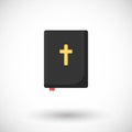 Holy bible flat icon