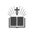 Holy Bible Flat Icon Royalty Free Stock Photo