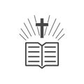 Holy Bible Flat Icon Royalty Free Stock Photo