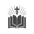 Holy Bible Flat Icon Royalty Free Stock Photo