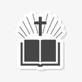 Holy Bible Flat sticker Royalty Free Stock Photo