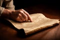 Holy bible hands reading prayer book religion Royalty Free Stock Photo