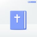 Holy Bible icon symbols. Christian religious, Cross logo, Religious Lecture Online Self-education Bible Study, Religion concept. Royalty Free Stock Photo