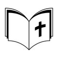 Holy bible isolated icon