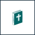 Holy Bible isolated icon.